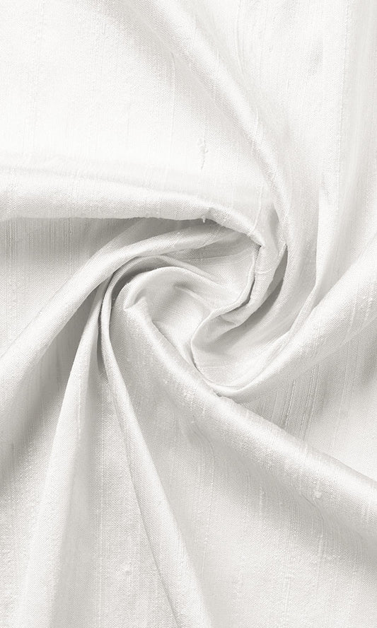 Custom Silk Home Décor Fabric Sample (White)
