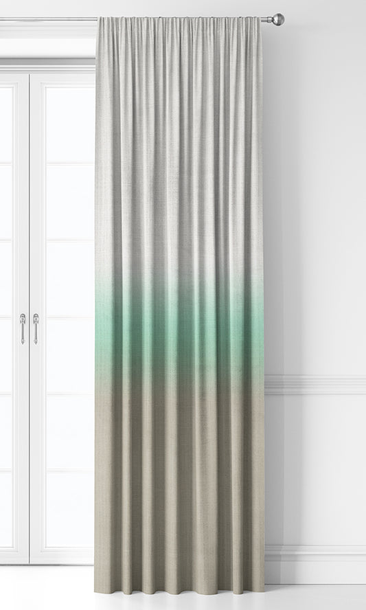 3-Tone Ombre Roman Shades (Green/ Beige)