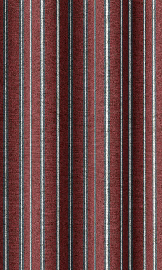 Modern Striped Custom Shades (Slate Grey/ Red)
