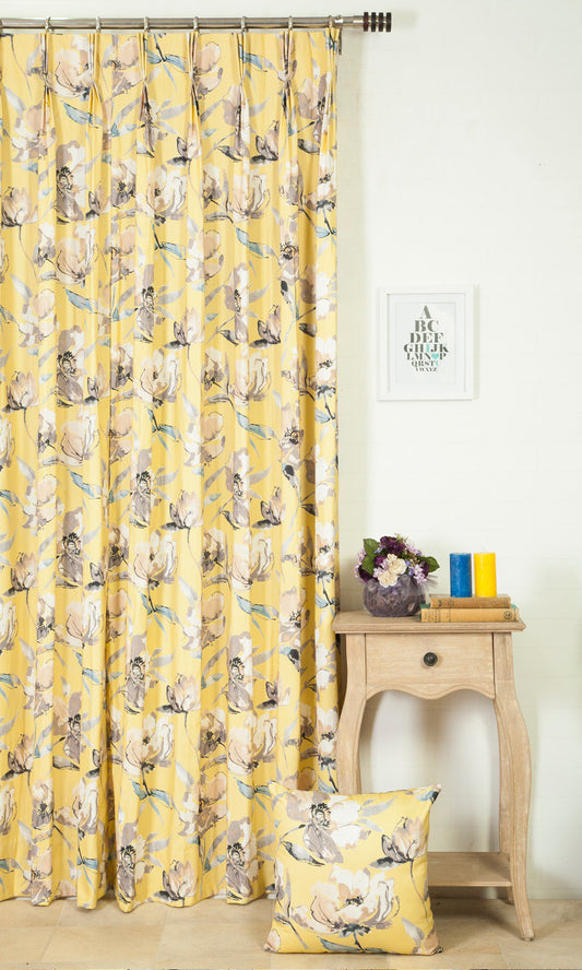 Made-to-Order Custom Roman Blinds (Yellow)
