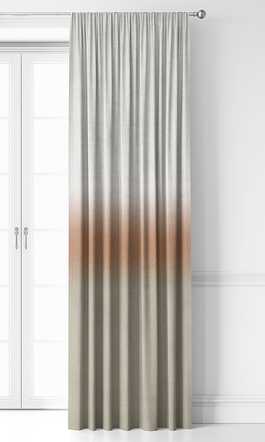 3-Tone Ombre Roman Blinds (Rust Orange/ Beige)