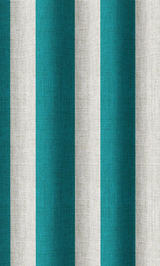 Striped Print Home Décor Fabric By the Metre (Pacific Blue)