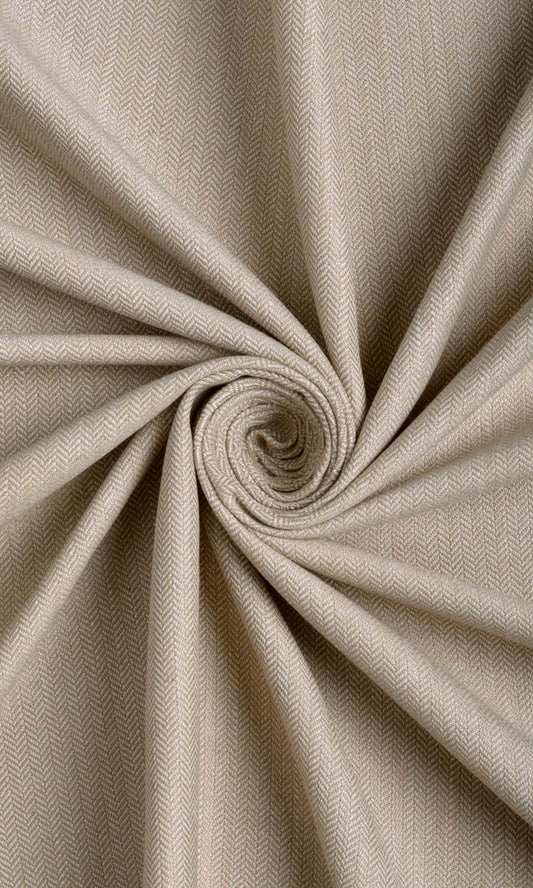 Herringbone Textured Home Décor Fabric Sample (Pale Brown)