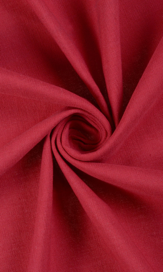 Made to Measure Cotton Home Décor Fabric Sample (Red)