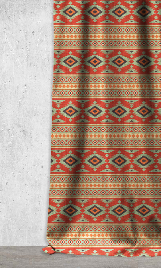 Custom Home Décor Fabric Sample (Mint/ Red/ Beige/ Charcoal)