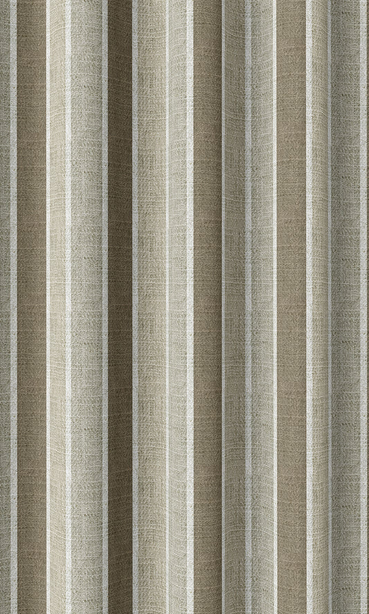 Striped Patterned Home Décor Fabric By the Metre (Beige/ Brown)