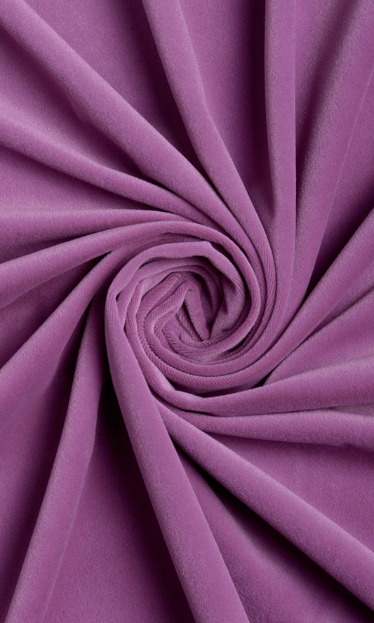 Velvet Home Décor Fabric By the Metre (Purple)