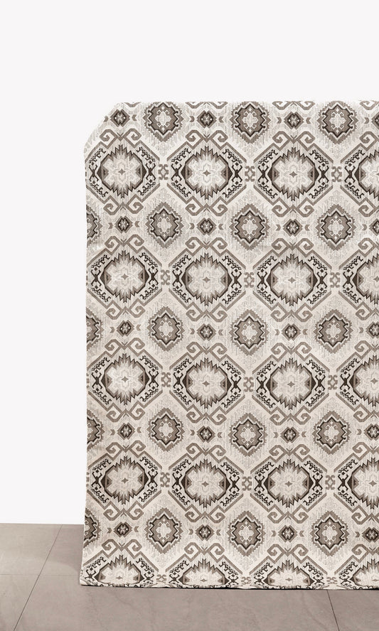 Bespoke Home Décor Fabric Sample (Pale Cream/ Deep Beige/ Charcoal)