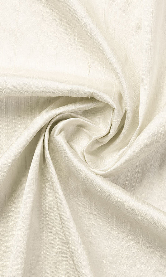Custom Silk Home Décor Fabric By the Metre (Cream/ Off-White)