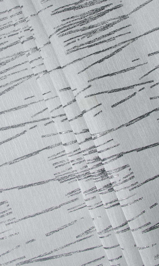 Abstract Patterned Home Décor Fabric Sample (Steel Grey)