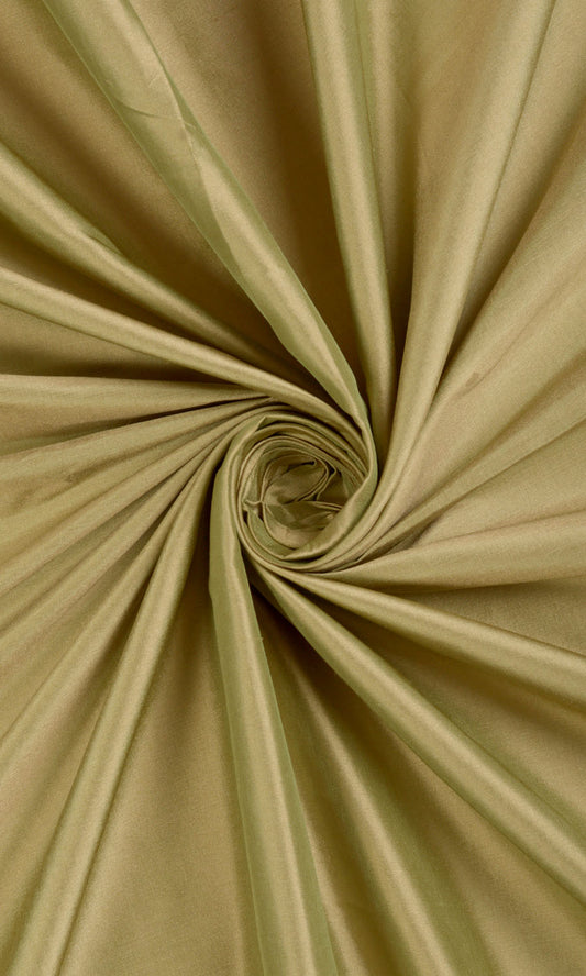 Plain Shantung Silk Custom Home Décor Fabric By the Metre (Moss Green)