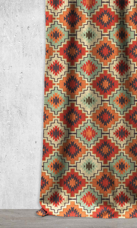 Custom Home Décor Fabric Sample (Mint/ Red/ Beige/ Charcoal)