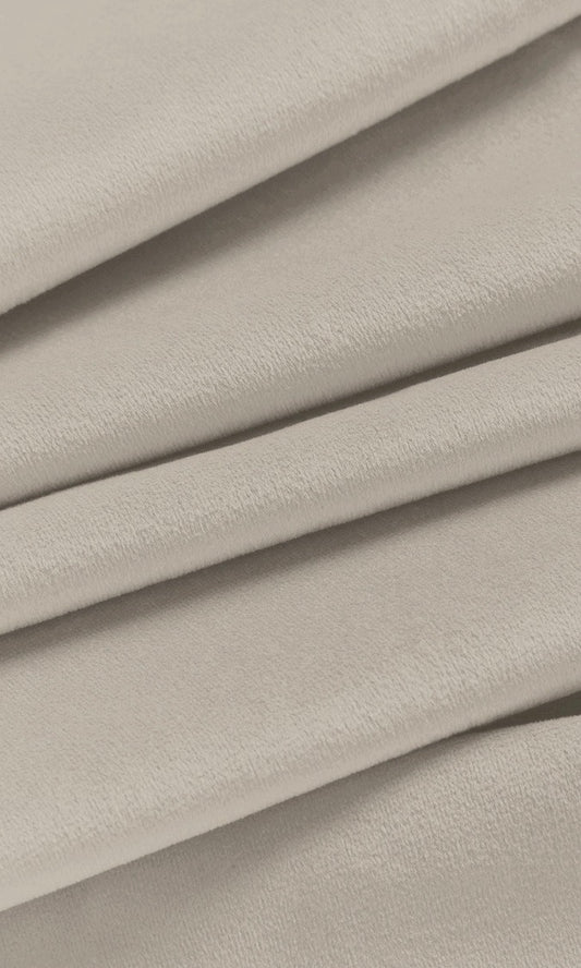 Velvet Home Décor Fabric By the Metre (Warm Ivory)