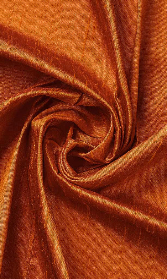 Custom Silk Window Roman Shades/ Blinds (Orange)