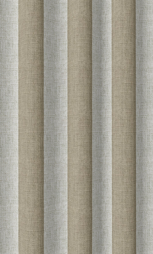 Modern Striped Custom Home Décor Fabric By the Metre (Brown/ White)