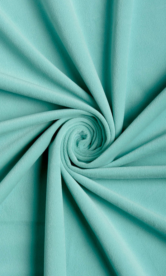 Velvet Home Décor Fabric By the Metre (Sky Blue)