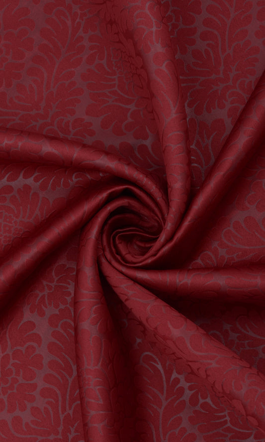 Blackout Window Home Décor Fabric Sample (Maroon)