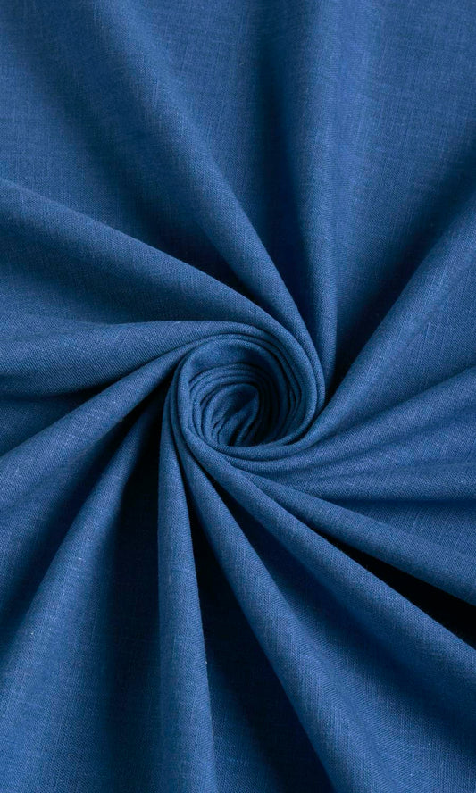Poly-Cotton Blend Home Décor Fabric By the Metre (Cobalt)