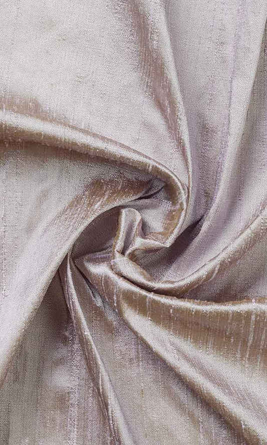 Pure Silk Home Décor Fabric By the Metre (Silvery Pink)