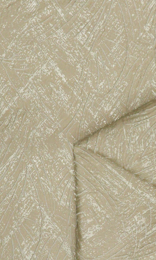Self-Patterned Polycotton Home Décor Fabric Sample (Caramel Brown)