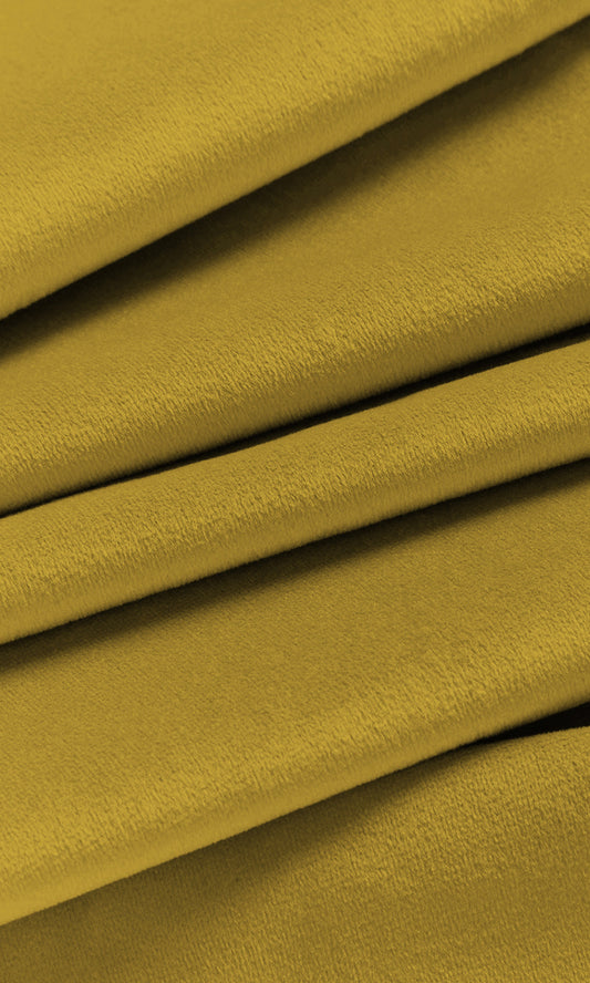 Custom Velvet Window Roman Blinds (Yellow)