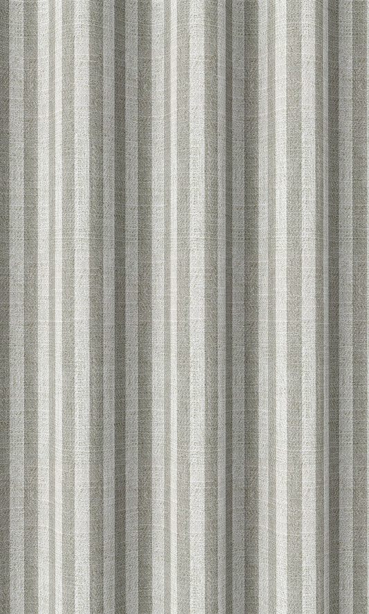 Modern Striped Custom Home Décor Fabric By the Metre (Grey/ White)