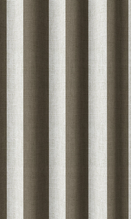 Striped Custom Shades (Cedar Brown/ Ivory)