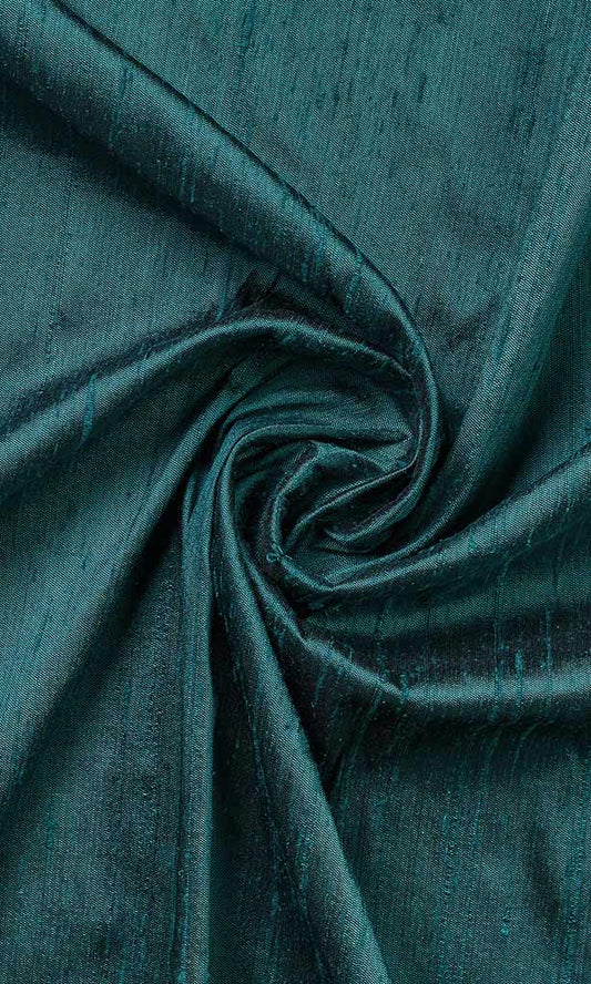 Dupioni Silk Home Décor Fabric Sample (Ocean Blue)