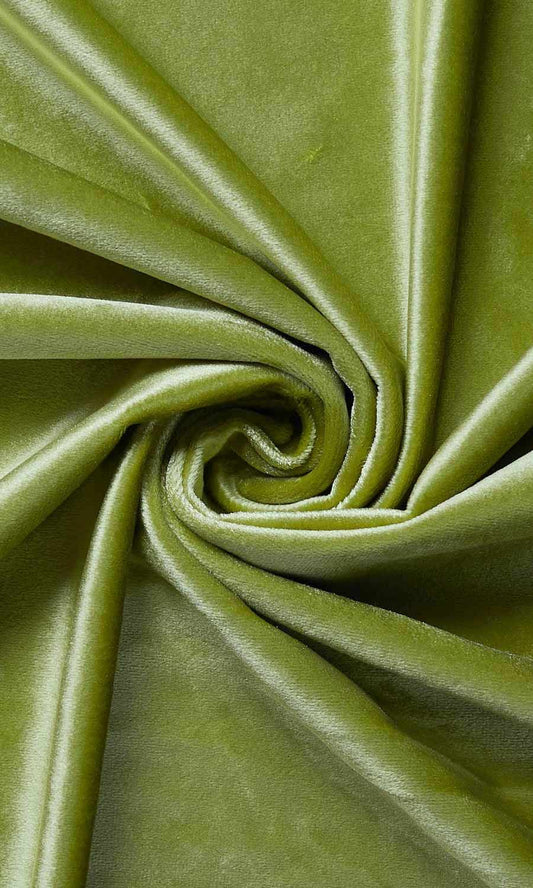 Velvet Custom Size Window Home Décor Fabric By the Metre (Green)