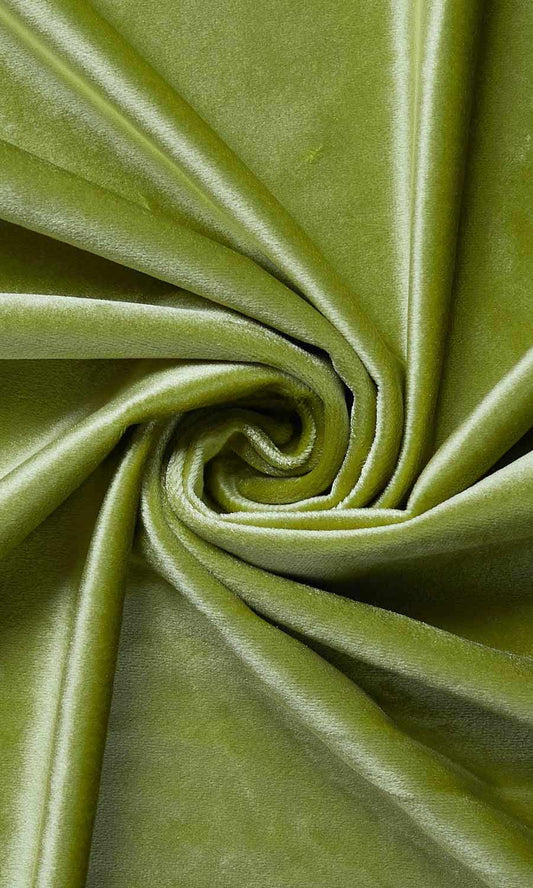 Velvet Custom Size Window Home Décor Fabric Sample (Green)