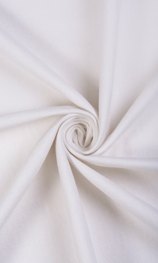 Linen Blend Made to Measure Home Décor Fabric Sample (White)