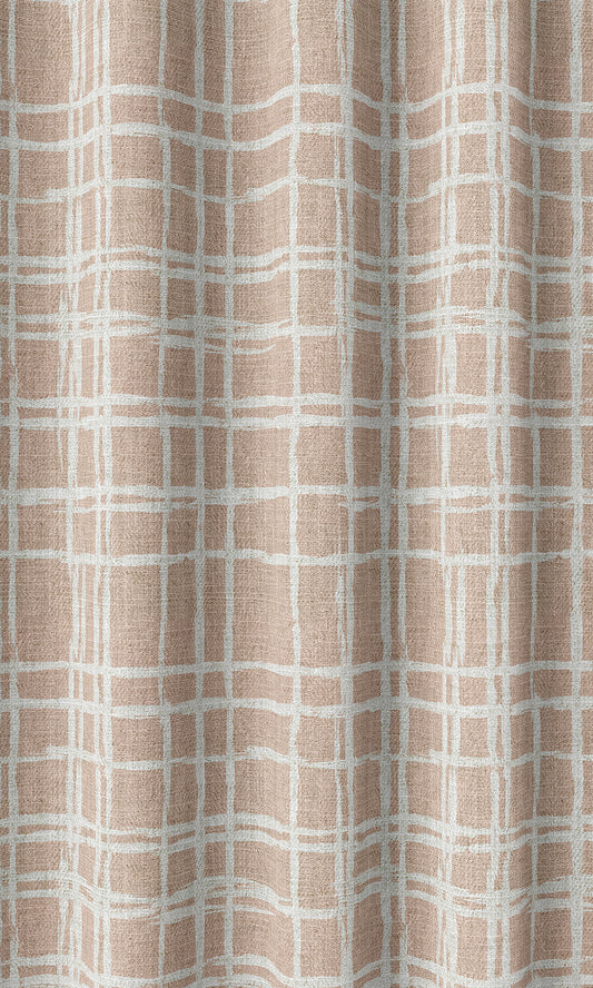 Modern Abstract Print Shades (Blush Pink/ White)