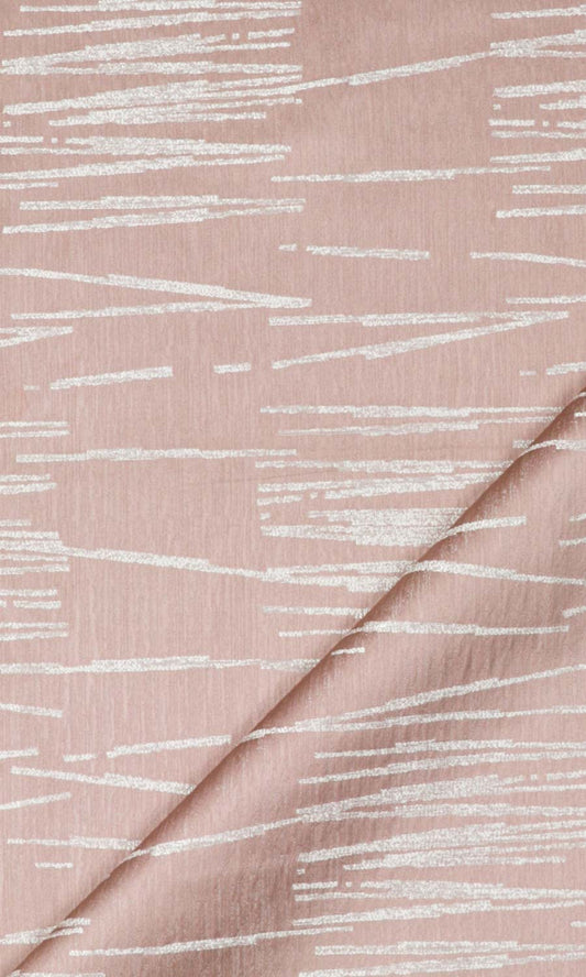 Abstract Patterned Roman Shades (Blush Pink)