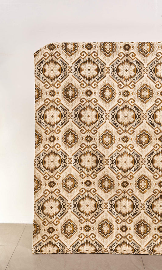 Custom Home Décor Fabric By the Metre (Beige/ Yellow/ Umber)