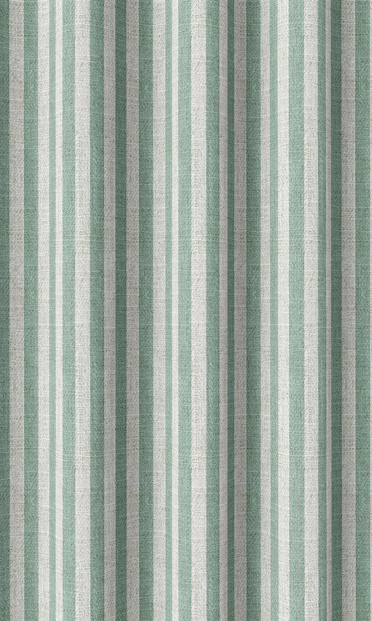 Modern Striped Custom Shades (Blue/ White)