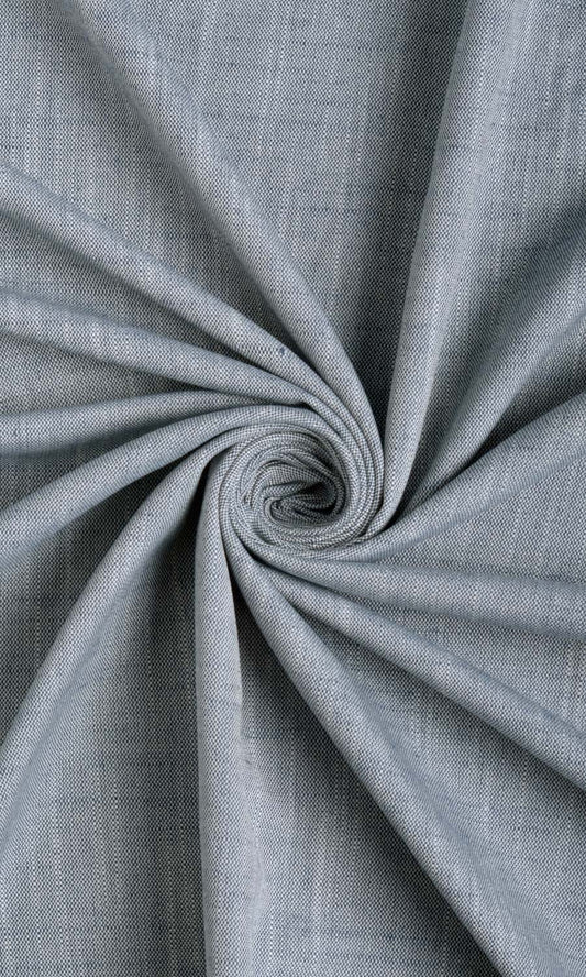 Plain Linen Texture Home Décor Fabric Sample (Denim Blue)