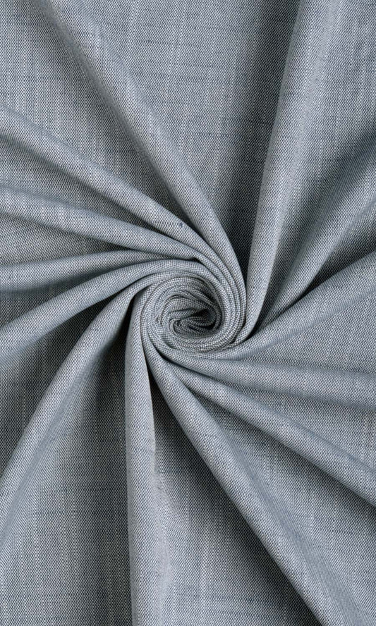 Plain Linen Texture Home Décor Fabric By the Metre (Denim Blue)