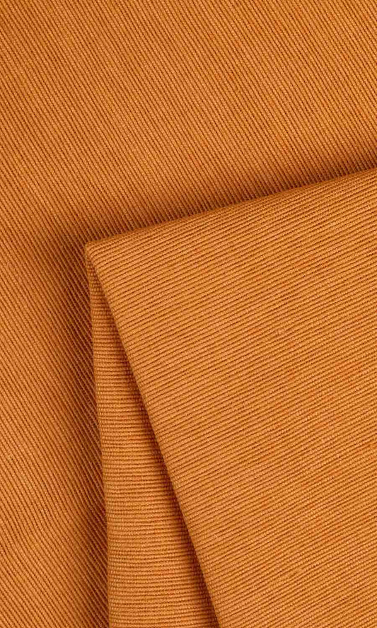 Made to Measure Cotton Blinds (Ochre Orange)