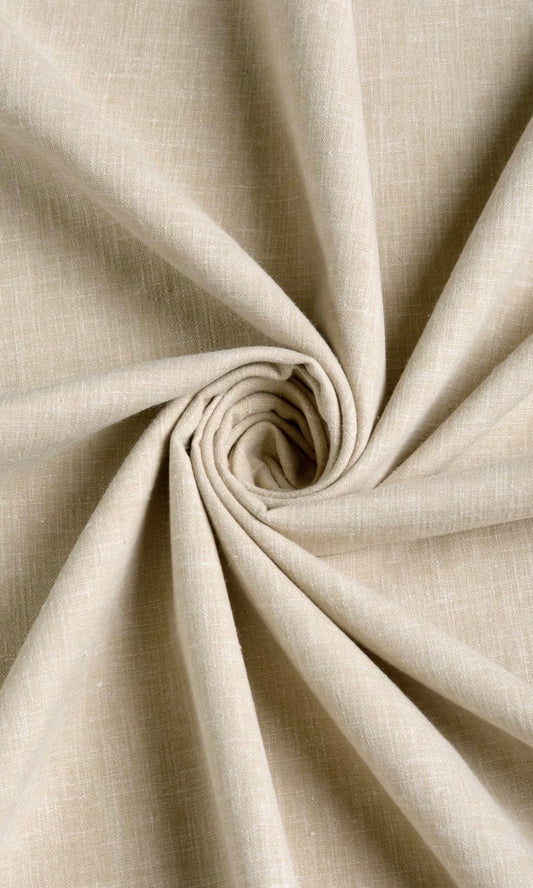 Linen Texture Home Décor Fabric By the Metre (Oatmeal Beige)