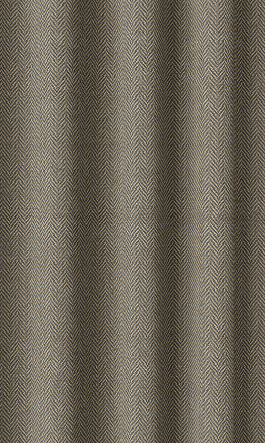 Herringbone Textured Home Décor Fabric Sample (Warm Grey/ Brown)