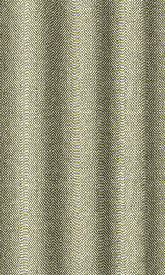 Herringbone Textured Home Décor Fabric Sample (Green)