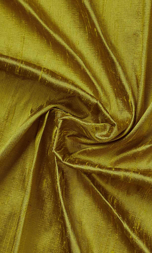Custom Silk Home Décor Fabric Sample (Olive Green)