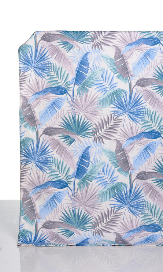 Botanical Floral  Home Décor Fabric By the Metre (Blue/ Purple)