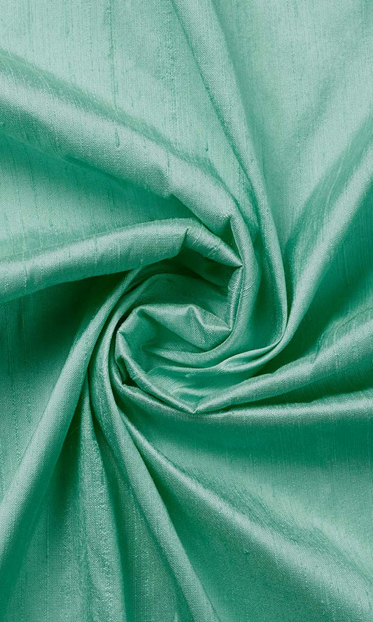 Dupioni Silk Home Décor Fabric By the Metre (Mint Sea Green)