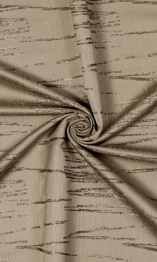 Abstract Patterned Home Décor Fabric Sample (Mocha Coffee)