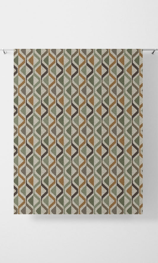 Geometric Print Blinds (Green / Orange / Gray)
