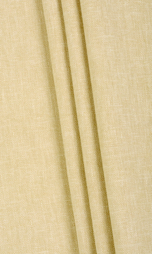 Linen Blend Home Décor Fabric By the Metre (Pale Yellow)