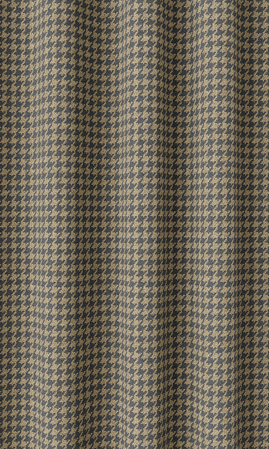 Houndstooth Print Blinds (Navy Blue/ Beige)