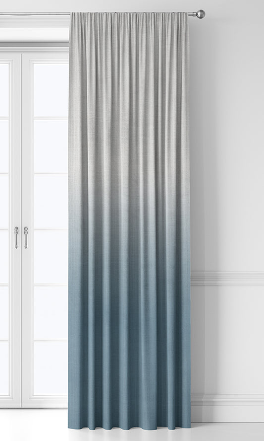 2-Tone Ombre Roman Blinds (Cobalt Blue)