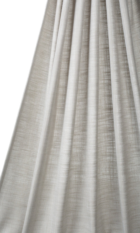 Textured Linen Blend Roman Blinds (Warm Gray-Brown)